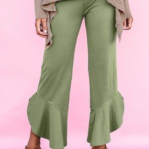 Matilda Jane - Olive Branch Ruffle Pant - Sz M NWT